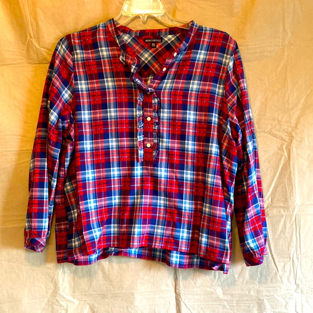 J. Crew Mercantile plaid shirt